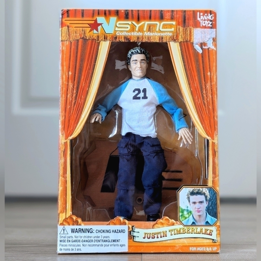 Vintage Justin Timberlake NSYNC Collectible Marionette Doll VTG Sealed